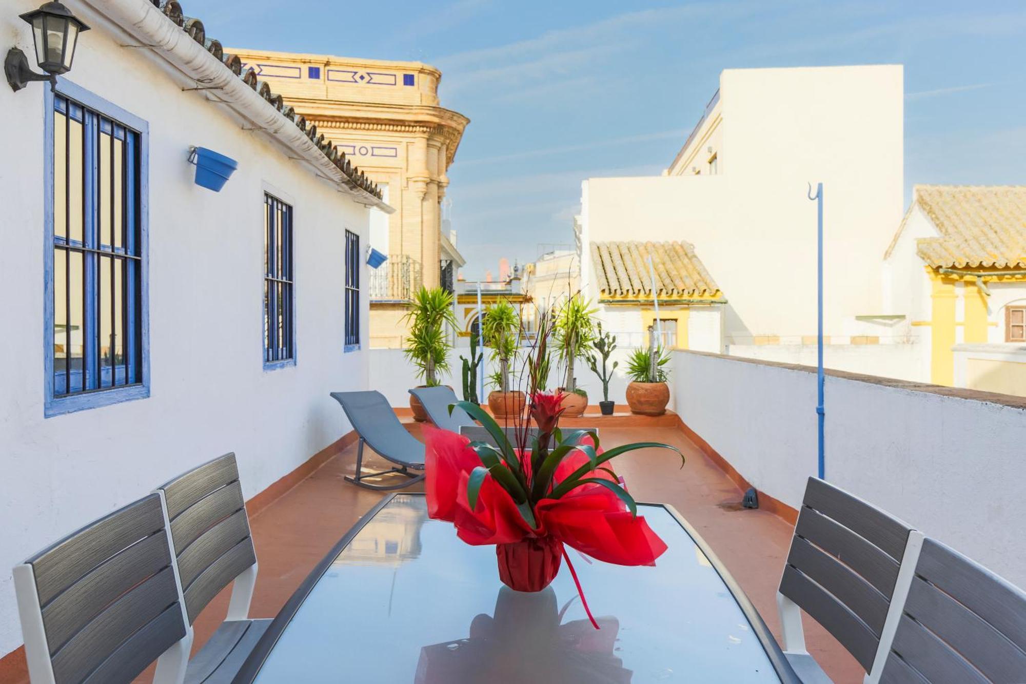 Descubrehome Penthouse Santa Cruz, Private Terrace Sevilla Eksteriør billede